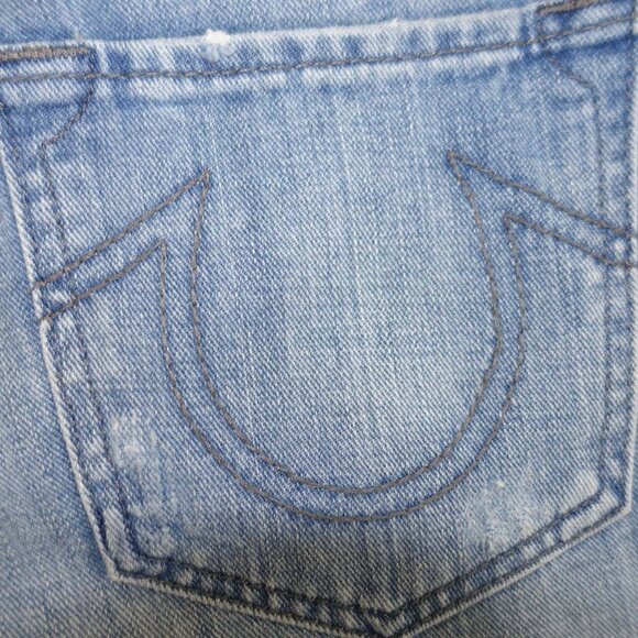 True Religion Starr Cropped Relaxed Straight Jeans Size 28 NWT Second Quarter - Picture 9 of 12